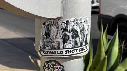 Oswald Shot First Sticker