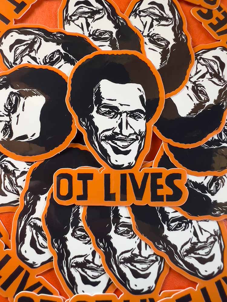 O.J. Lives Sticker
