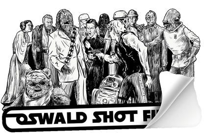 Oswald Shot First Sticker
