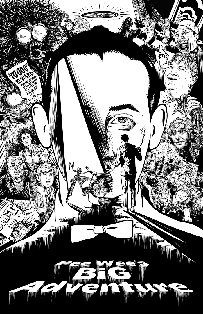 Pee wee 11x17 b/w