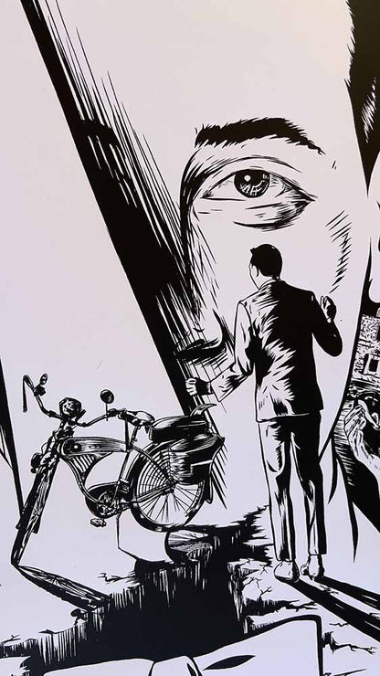 PEE WEE'S BIG ADVENTURE - Black and White