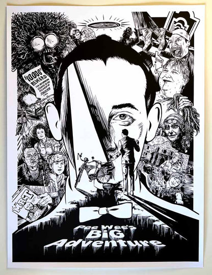 PEE WEE'S BIG ADVENTURE - Black and White