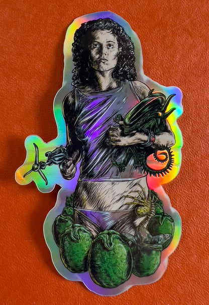 Ripely with Child Sticker