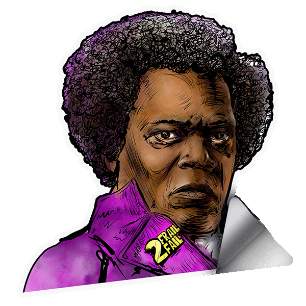 Mr. Glass is 2-Frail 2-Fail Sticker