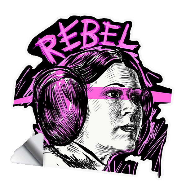 Rebel Leia Sticker