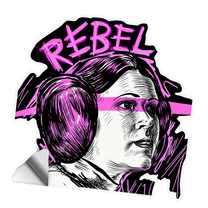 Rebel Leia Sticker